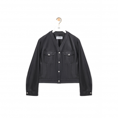 LOEWE CARDIGAN IN NAPPA LAMBSKIN S359Y34LA6